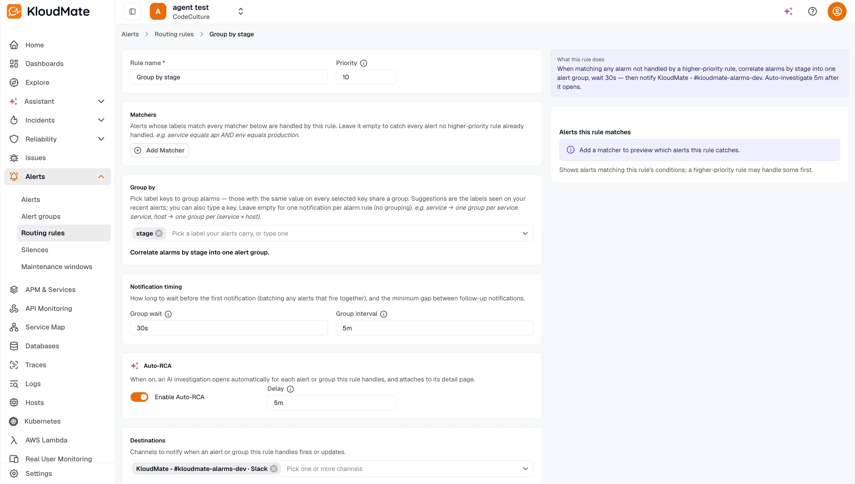 Attached investigation on group detail