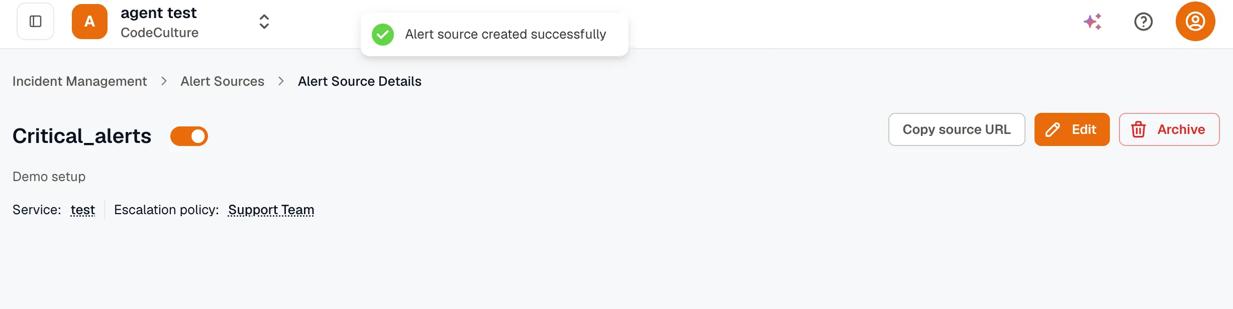 CloudWatch alert source URL