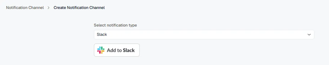 Slack channel form